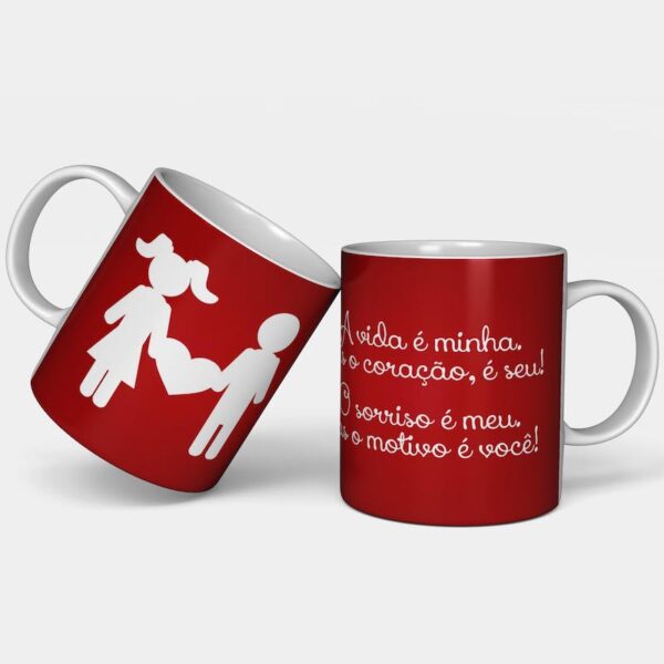 Arte para caneca dia dos namorados grátis Arte 58 Arte Para Canecas